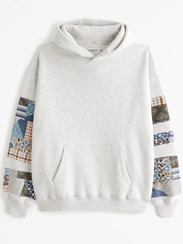 abercrombie patchwork hoodie