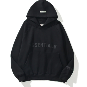 The Black Essentials Hoodie